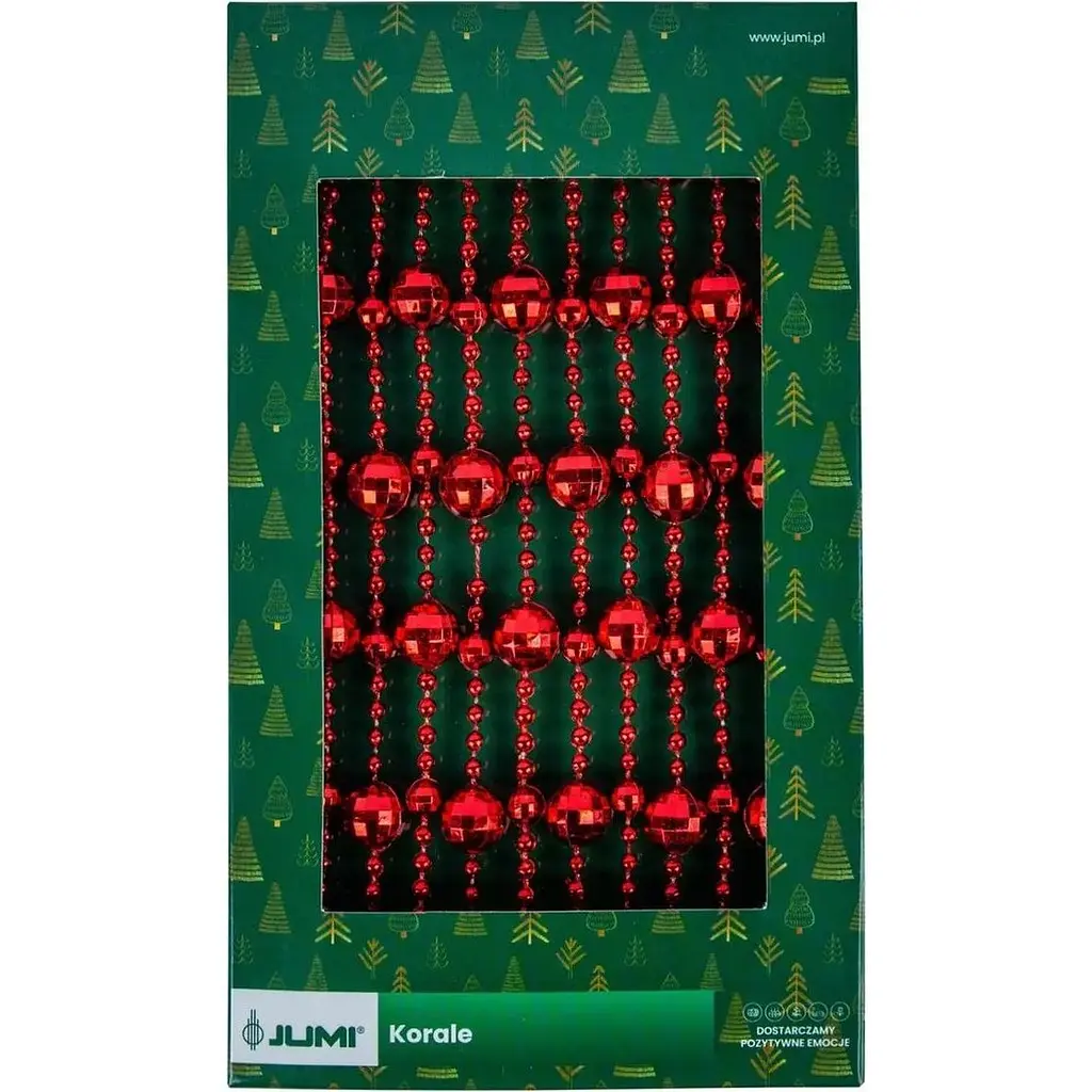Ожерелье декоративное Jumi Шарики красное 5 м (5900410988453) - фото 2