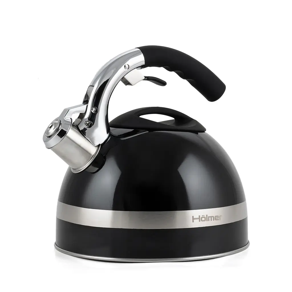 Чайник Holmer зі свистком, 3 л, чорний (WK-2430-BCSDB Melody) - фото 2