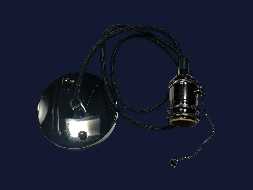 Світильник підвісний Levistella AMP16004-1, E27, чорний глянець, для вітальні - фото 2