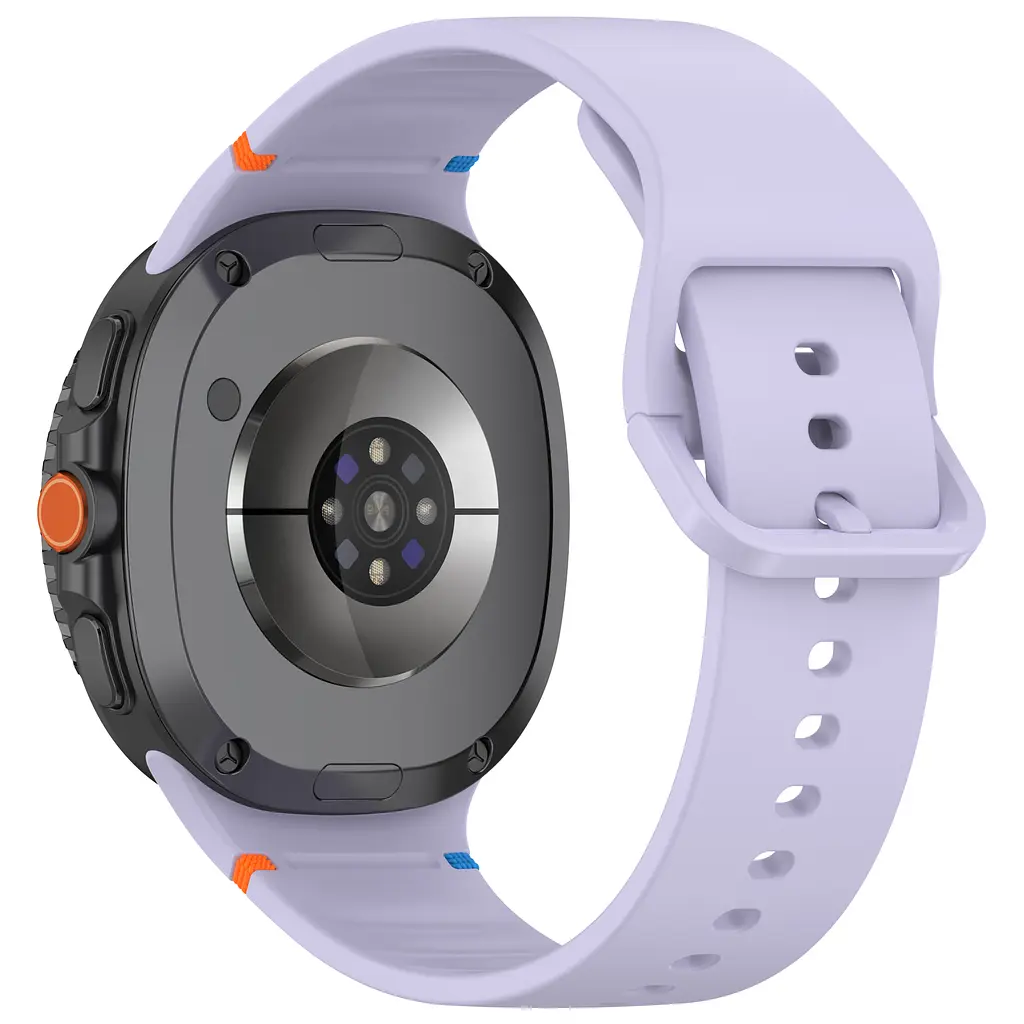 Силіконовий ремінець на смарт годинник Samsung Galaxy Watch 8 40mm/8 Classic 46mm/8 44mm, Silicone, lavender, зі зручною застібкою, на фітнес браслет, ArmorStandart (ARM86872) - фото 2
