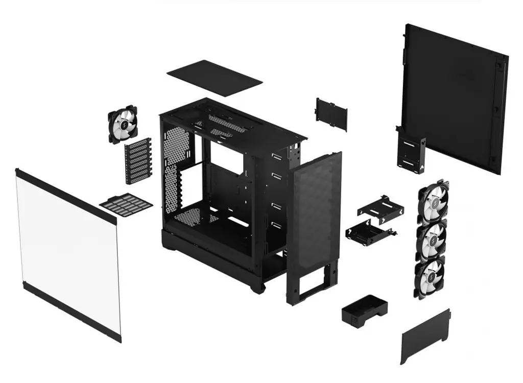 Корпус Fractal Design Pop XL Air RGB Black TG Clear (FD-C-POR1X-06) - фото 14