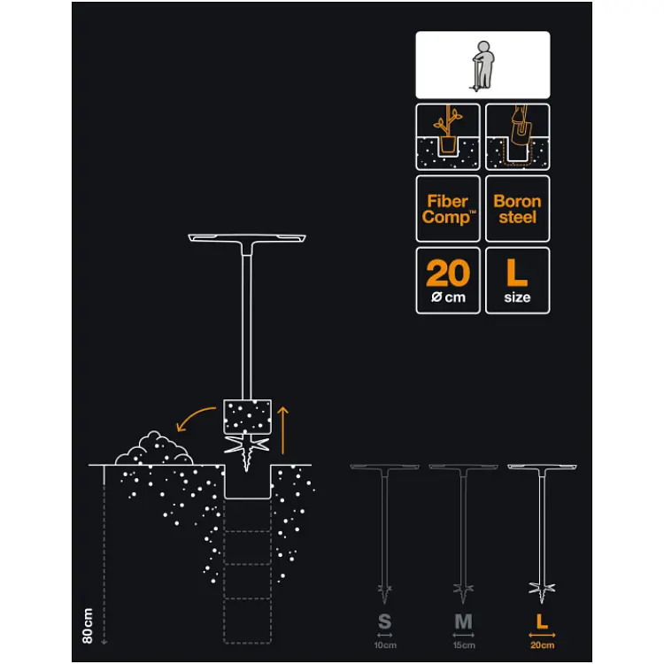 Садовий бур Fiskars QuikDrill ™ L великий 134730 (1000640) - фото 2