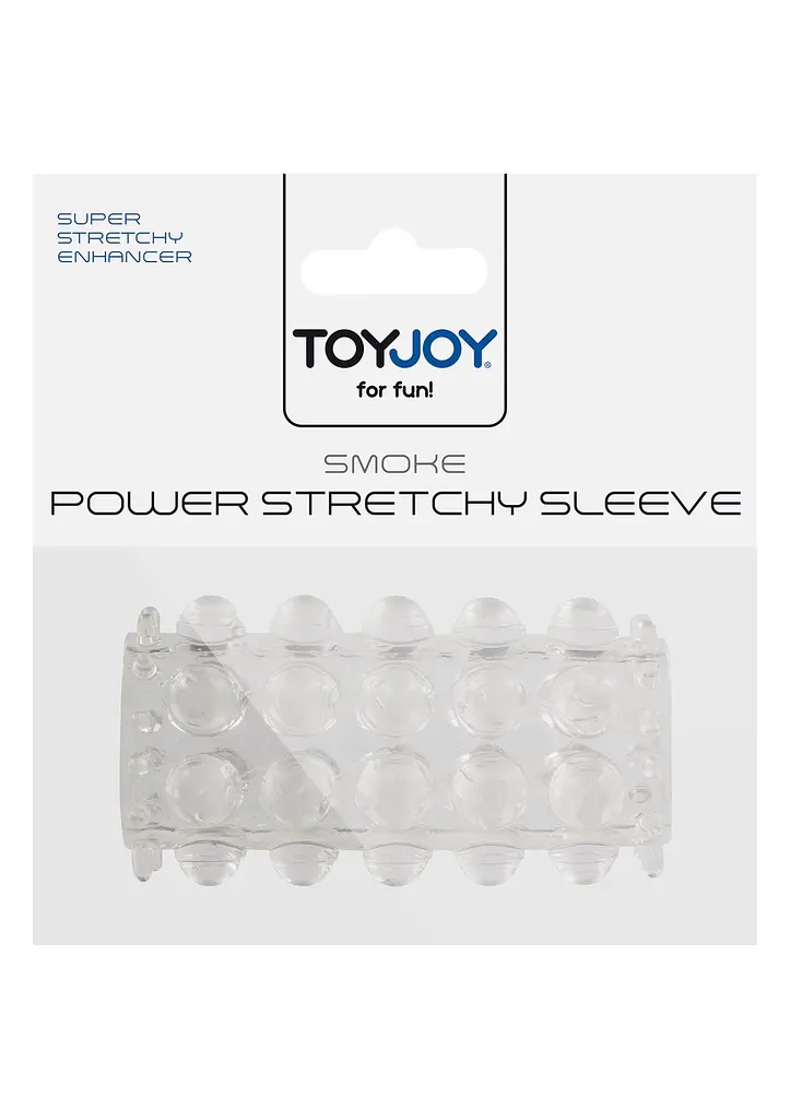Насадка на пеніс Toy Joy Power Stretchy Sleeve 6.5 см прозорий - фото 3