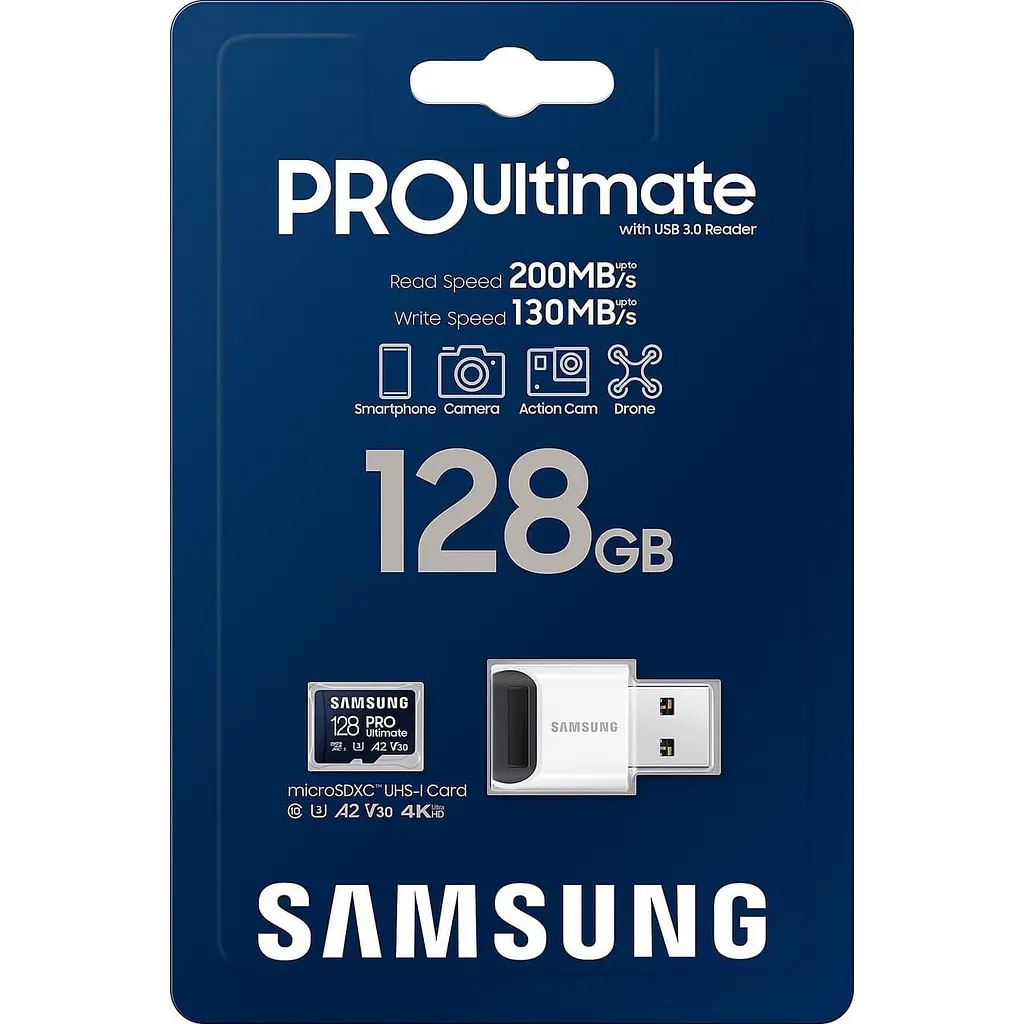 Карта пам'яті MICRO SDXC 128GB W/READER MB-MY128SB/WW SAMSUNG - фото 5