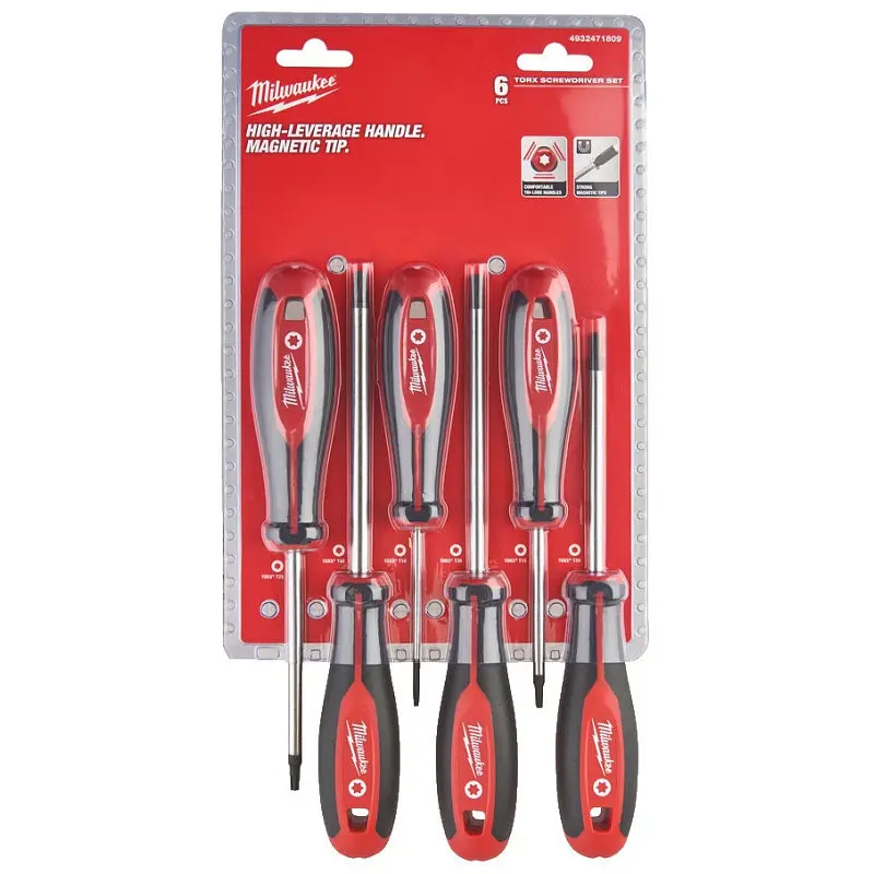 Набір викруток магнітних з тригранною рукояткою MILWAUKEE TORX (6шт) - фото 2