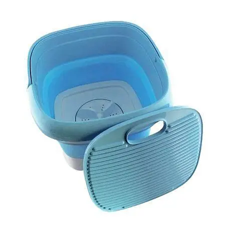 Складна пральна машина портативна мини-машинка для прання Maxtop Silicon Washing Machine - фото 3