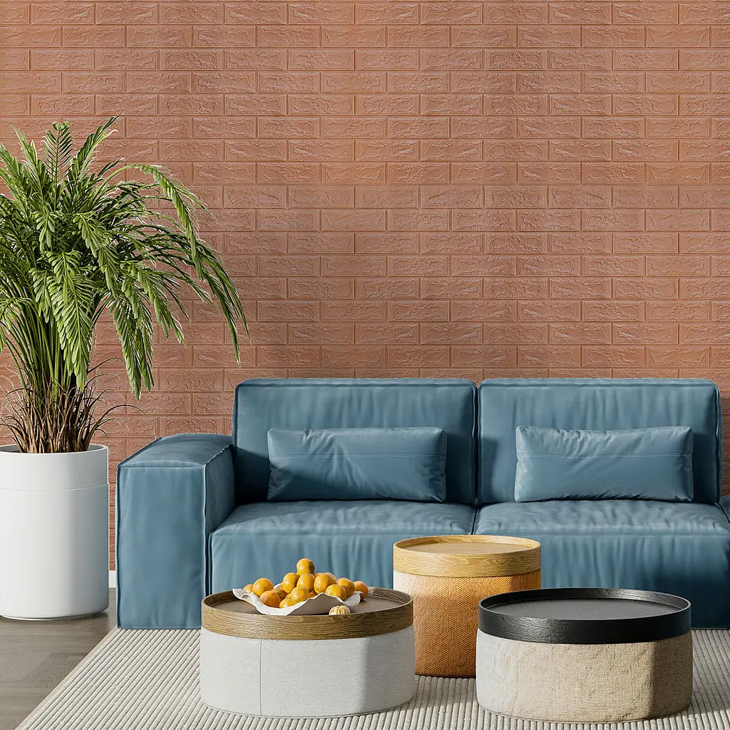 Самоклеюча стінова панель Sticker Wall 3D 700х770х7мм (цегла) кава з молоком (D) SW-00001800 - фото 5
