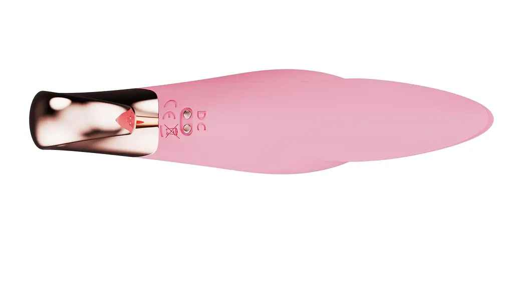 Вібратор для клітора Boss Series Flirting Tongue Licking 13 см світло-рожевий - фото 7