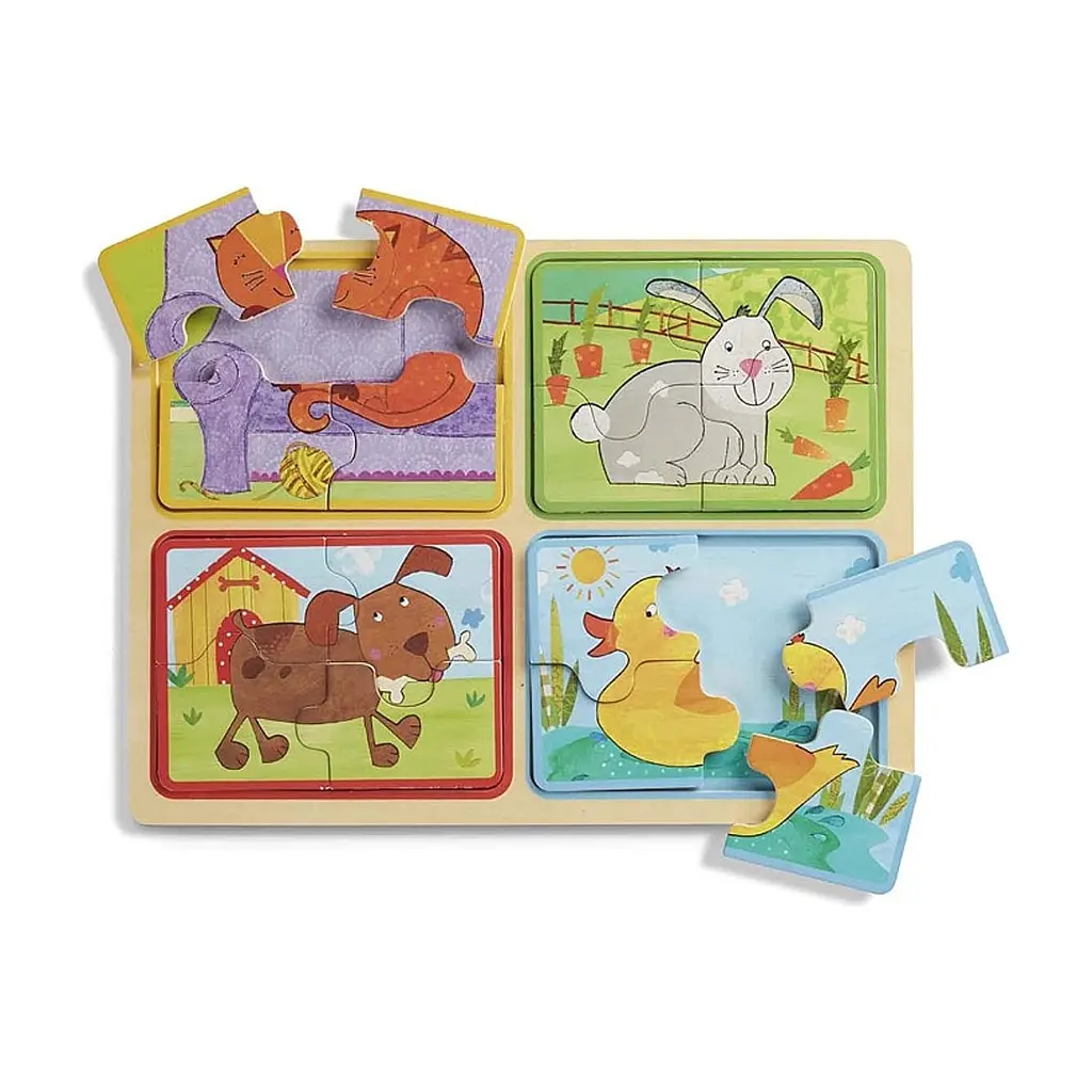 Пазл Melissa&Doug дерев'яні у футлярі "Грайливі друзі" (MD31364) - фото 4