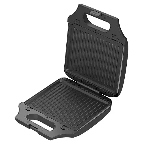 Мультимейкер Liberton LSM-5108, Black/Silver, 1400W, 4в1 гриль, трикутні сендвічі 4шт, бельгійські вафлі 2шт, горішки 12шт, антипригарне покриття, індикатор живлення та готовності, автоматичний контроль температури - фото 4