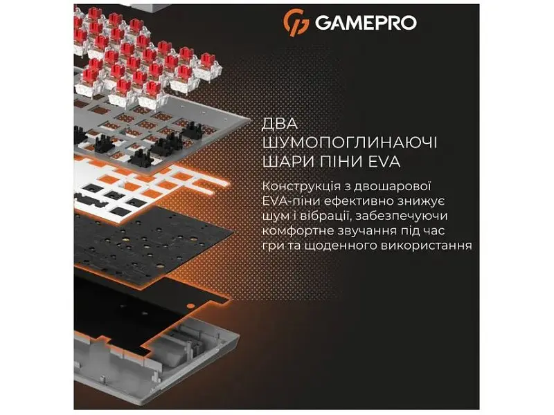 Клавіатура GamePro Genesis Metallic (MK144G) - фото 10