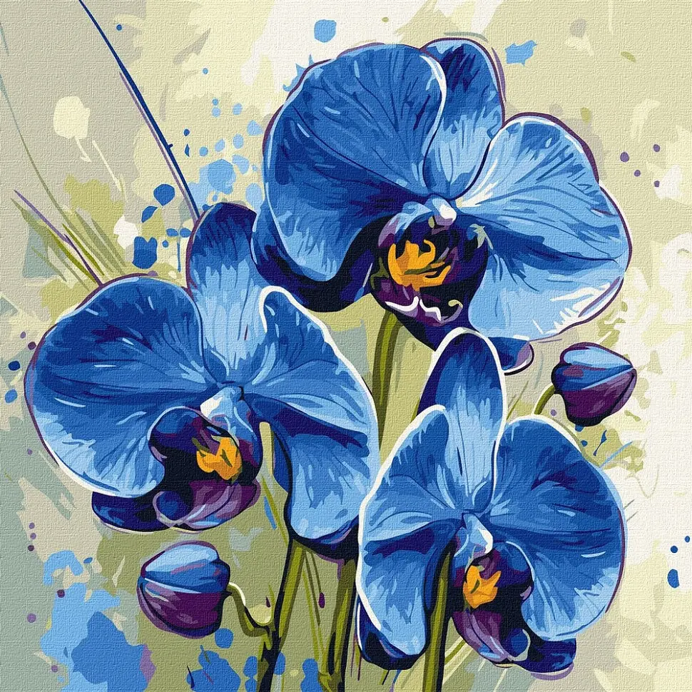 Картина за номерами "Ніжна орхідея" art_selena_ua KHO3344, 40х40 см