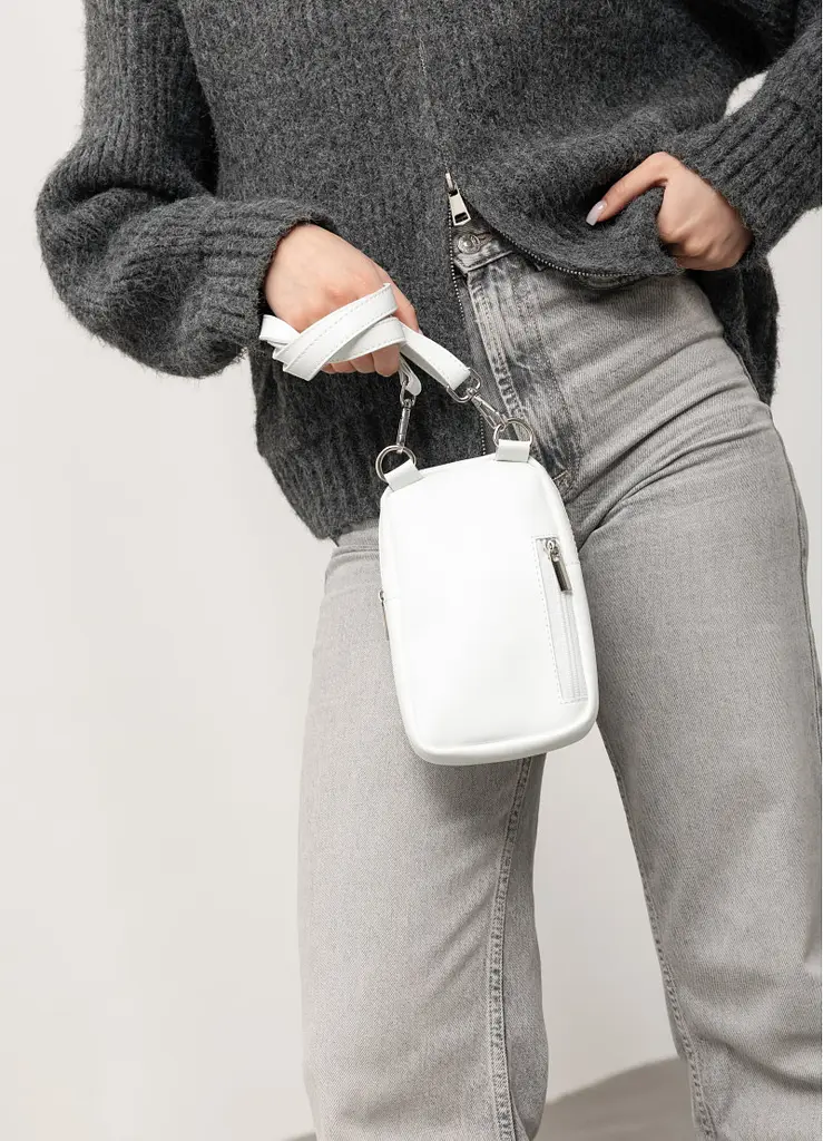 Жіноча сумка Sambag Modena біла 19 х 11 х 3 см (96193008) - фото 3