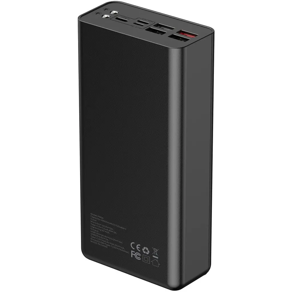 Повербанк Havit HV-PB56 Black QC+PD 40000 mAh (HV-PB56) - фото 4