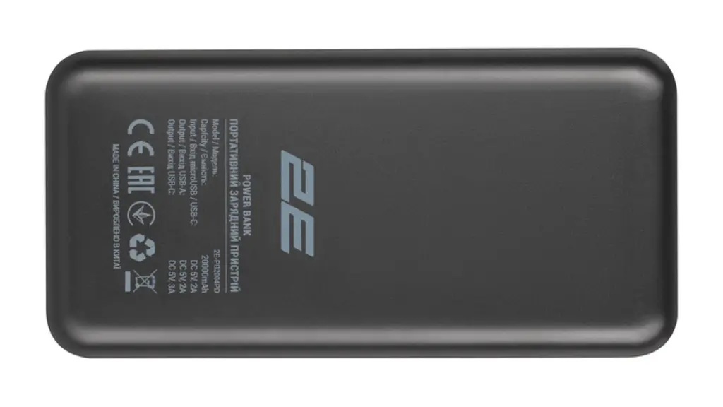 Power Bank 2E 20000mAh QC 18Вт Black Повербанк Быстрая зарядка - фото 5