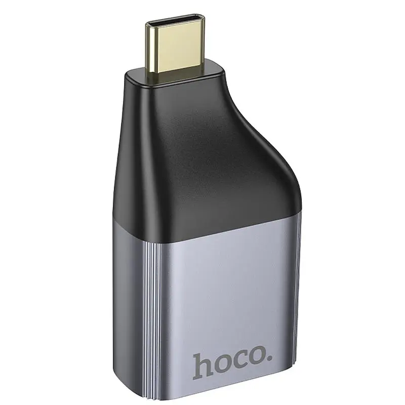 Перехідник Hoco UA35 Type-C to RJ45 Metal grey - фото 4