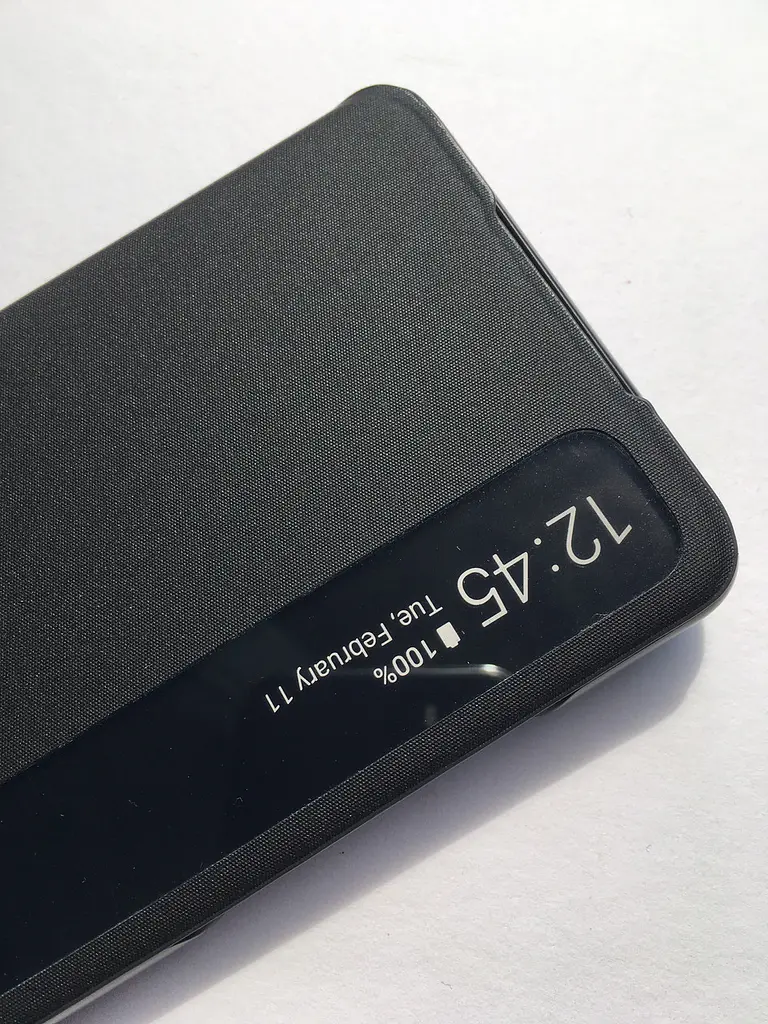 Оригінальний чохол-книжка S-View Clear View Cover EF-ZG985CBEGRU для Samsung Galaxy S20 Plus 5G Чорний - фото 4