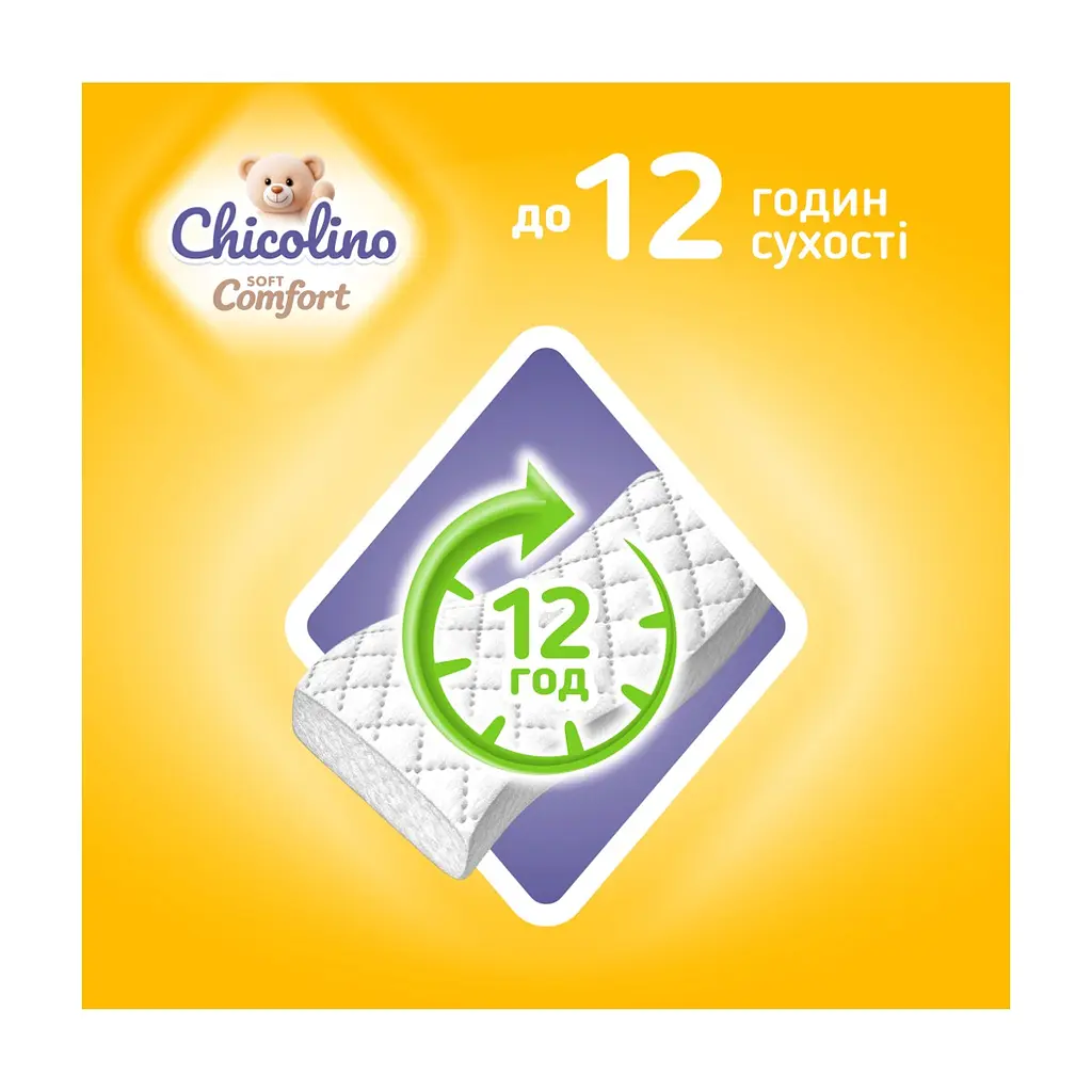 Підгузки Chicolino Soft comfort Розмір 6 (16+-кг) 28 шт (4820204703561) - фото 4