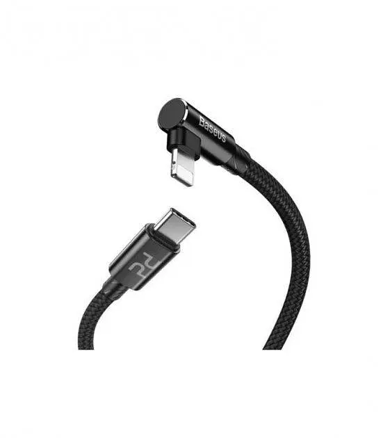 Кабель Baseus MVP Elbow Cable Type-C to Lightning PD 18W 1m CATLMVP-A01 Black - фото 2
