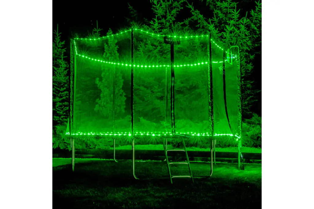 Батут із внутрішньою сіткою THUNDER OUTSIDE PRO 12FT 366 см Black/Blue - фото 5