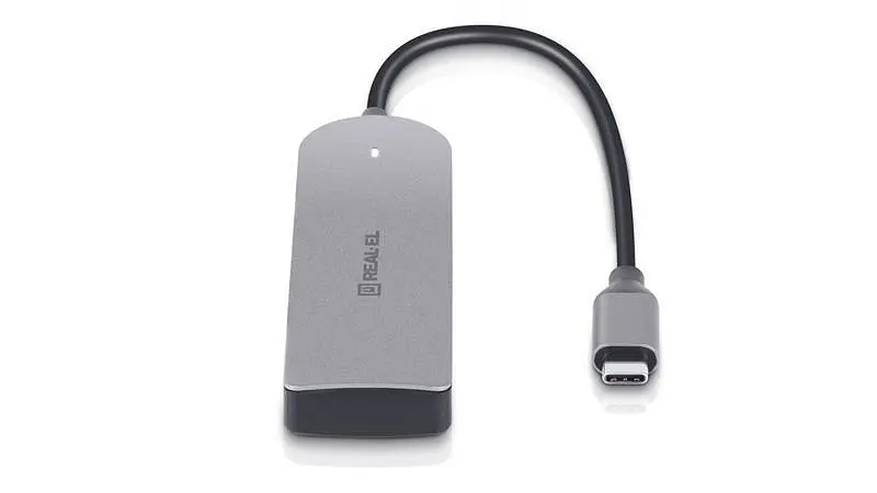 USB-хаб Real-el CQ-415 USB Type-C 4-в-1 - фото 5