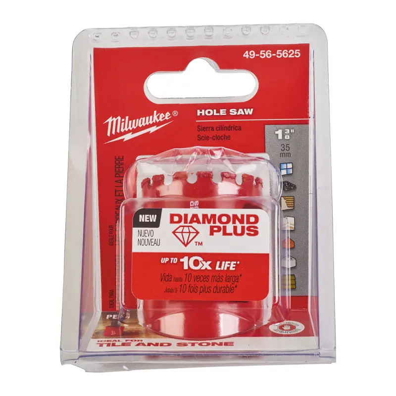 Коронка алмазна Diamond Plus MILWAUKEE, діаметр 35мм (5/8''х18) (свердління з водою) (заміна на 4932500115) - фото 2