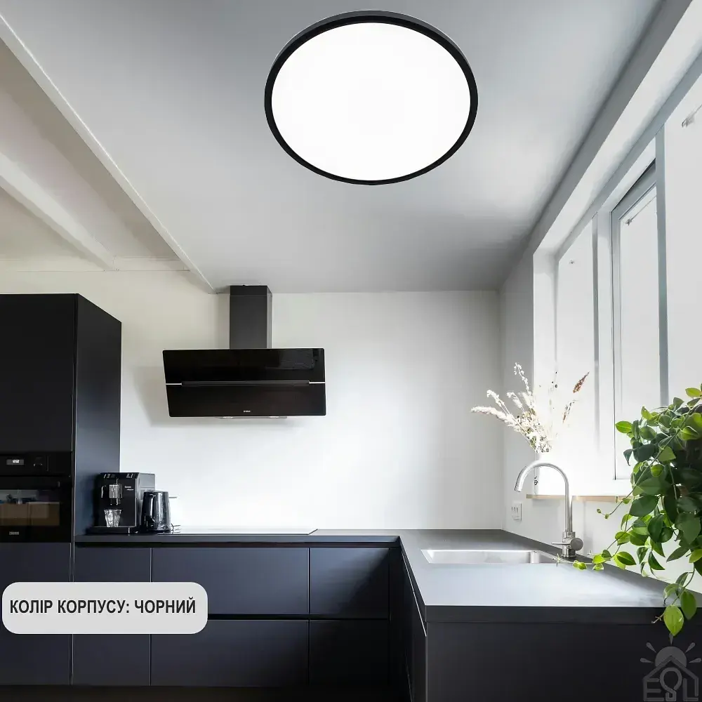 Накладний світлодіодний світильник OKO 54W R-ON/OFF 400×25-BLACK-220-IP20 ESLLSE - фото 5
