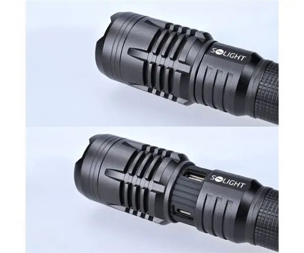 Фонарь Solight WN37 LED 1400lm power bank 2800mAh зарядка USB - фото 2