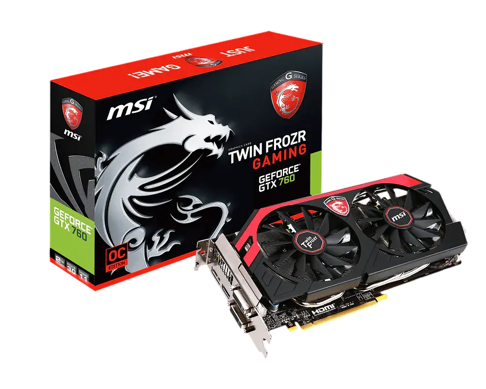 Відеокарта GeForce GTX 760 2GB MSI Twin Frozr OC (N760 TF 2GD5/OC) Б/В - фото 4