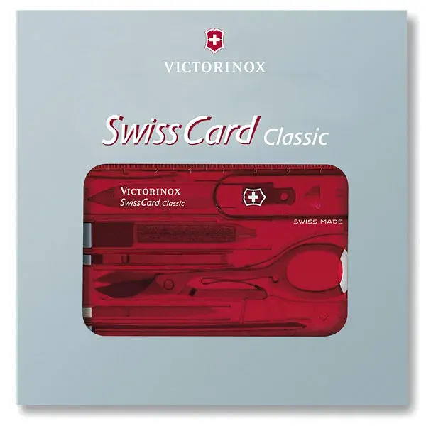 Ніж Victorinox SwissCard Transparent Red (0.7100.T) - фото 6