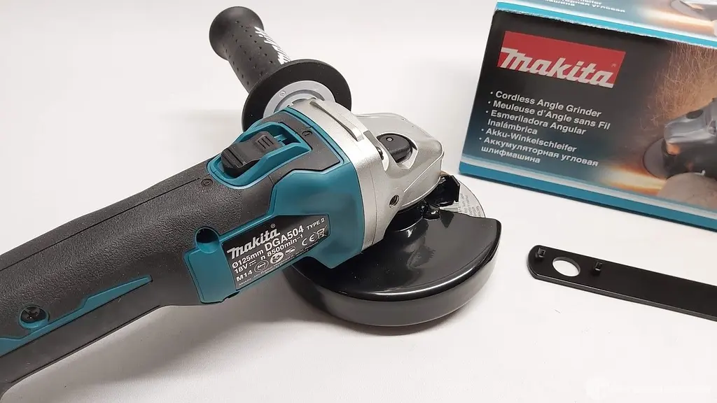 Шліфмашина кутова акумуляторна Makita DGA504Z (125 мм, 8500 об/хв, BL, LXT, без акумуляторів та зарядного пристрою) - фото 6