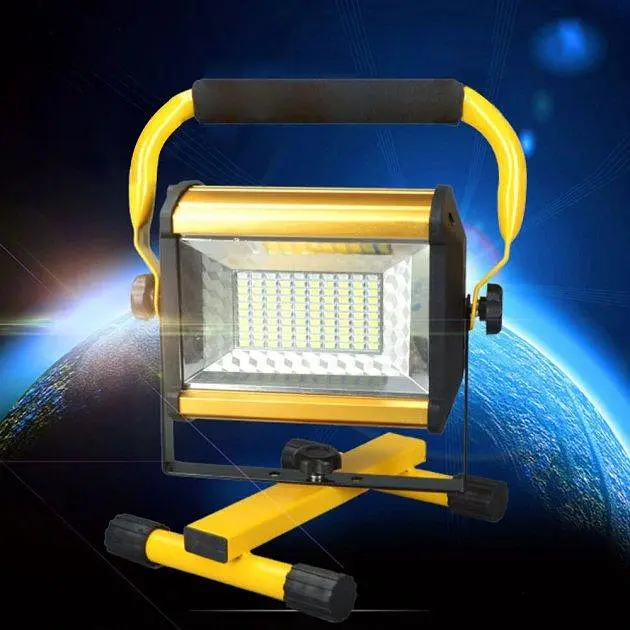 Ліхтар прожектор LED W808 100W (SMD) + USB + 6x18650 (4 режими) - фото 9