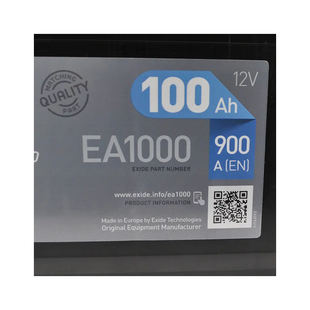 Акумулятор автомобільний EXIDE PREMIUM 100A (EA1000) - фото 3