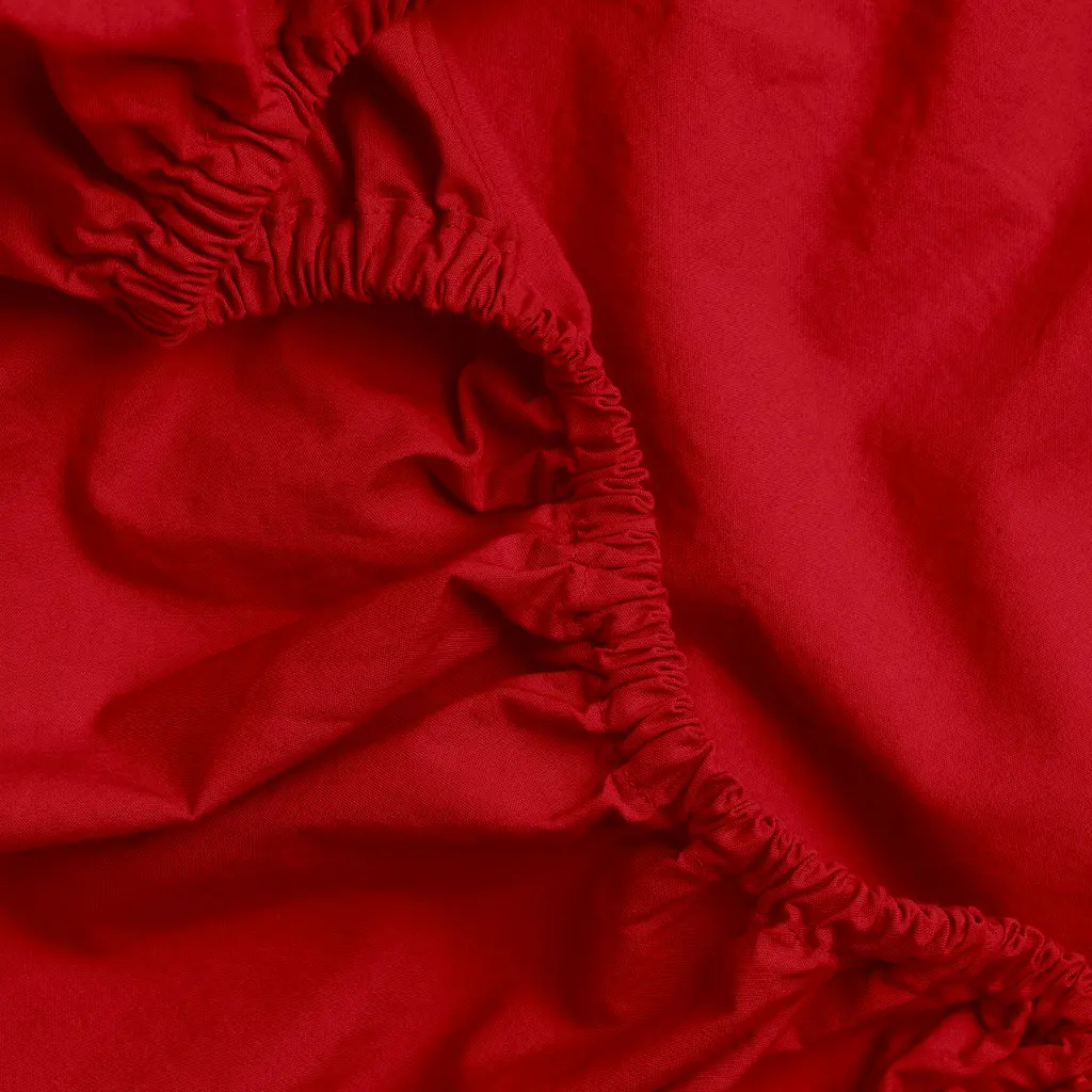 Простирадло на резинці з вареної бавовни 160х200х25 BURGUNDY COSAS (2200000039842) - фото 3