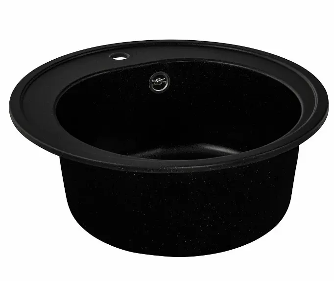 Кухонна мийка VALESO 510 LUNA матова Чорний металік (SP000047340) - фото 3