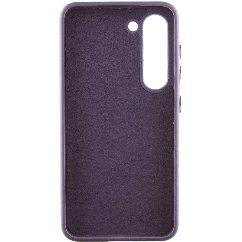 Шкіряний чохол Epik Bonbon Leather Metal Style для Samsung Galaxy S22+ Фіолетовий / Dark Purple - фото 3