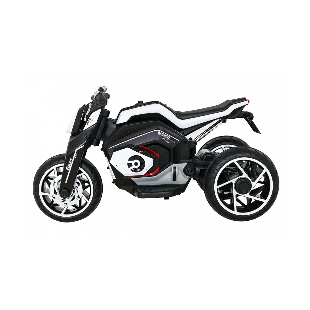 Електромотоцикл триколісний Ramiz Motor Future 12 В, білий (PA.LL8001-A.BIA) - фото 4