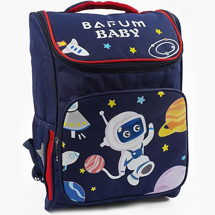 Дитячий шкільний рюкзак 50 см для хлопчика та дівчинки BARUM BABY, з яскравим малюнком, 3 кишені, на блискавці - фото 3