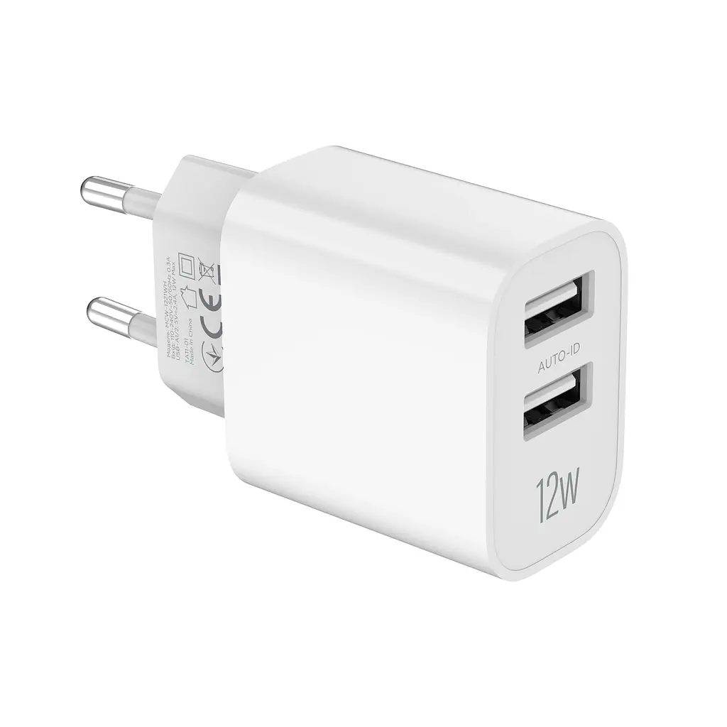 Зарядний пристрій мережевий MAKE 12W 2USB 2.4A White - фото 6