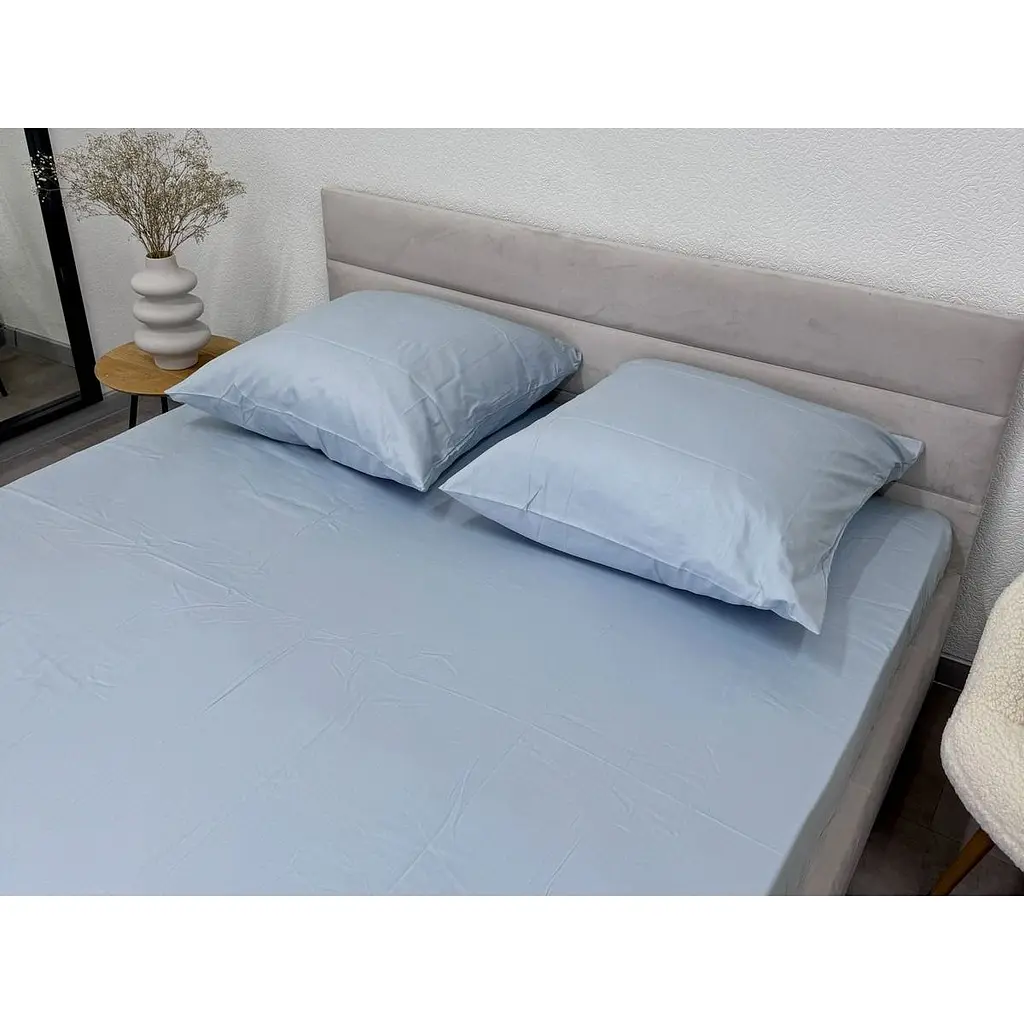 Наволочка Ecotton Pearl Blue сатин 50х70 см 2 шт. блакитна (24735) - фото 3