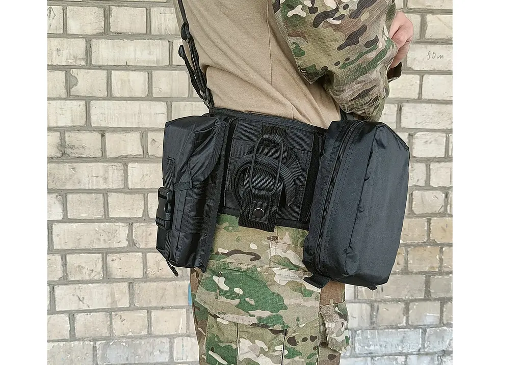 Підсумок під пляшку чорний (MOLLE, підсумок на розгрузку, жилет, РПС) - фото 5