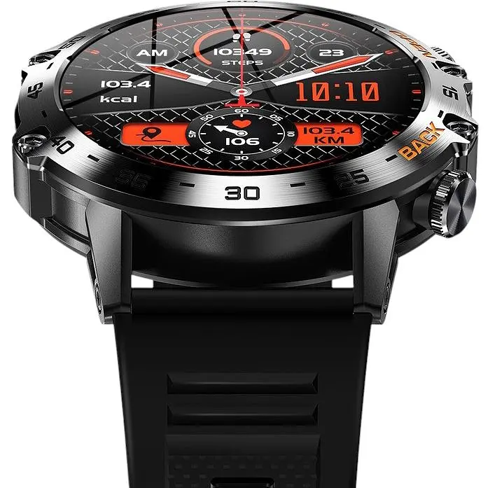 Смарт-годинник Uwatch Smart Delta K52 Black Rubber 2 ремінці (3166) - фото 6