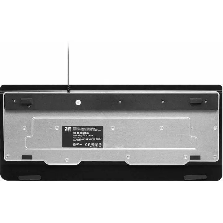 Клавиатура проводная 2E Gaming KG320 LED USB Black Ukr - фото 3