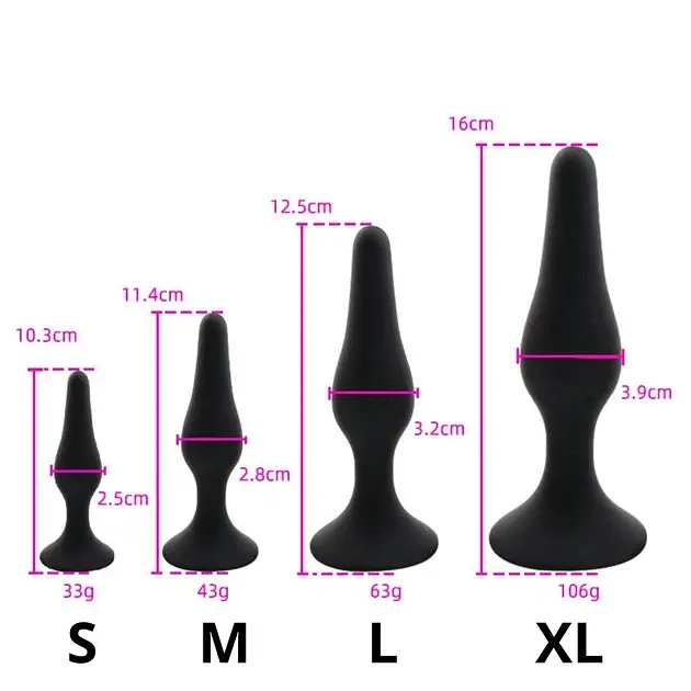 Анальная пробка I’MCUM Black Button размер XL из медицинского силикона Черная (7970379617697) (IM-BBPlug_XL) - фото 7