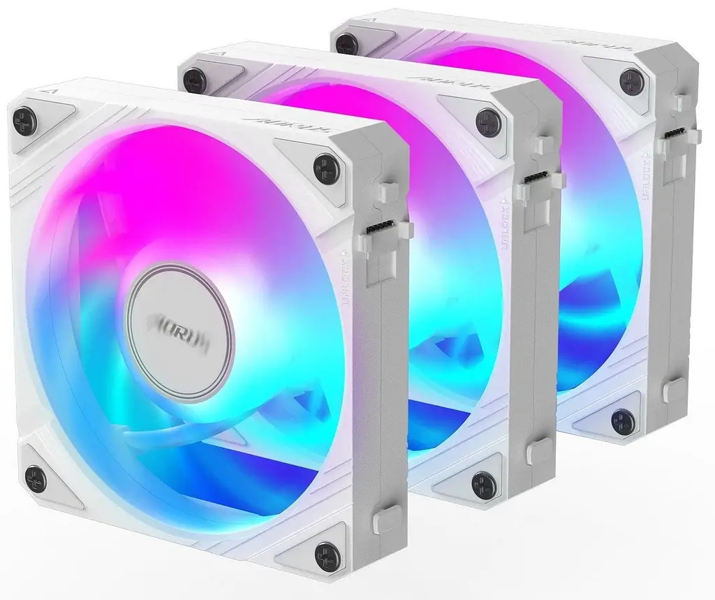 Вентилятор Gigabyte Aorus EZ Chain Fan 120 Ice 3-Pack White (GP-ECFAN1203 ICE) - фото 2