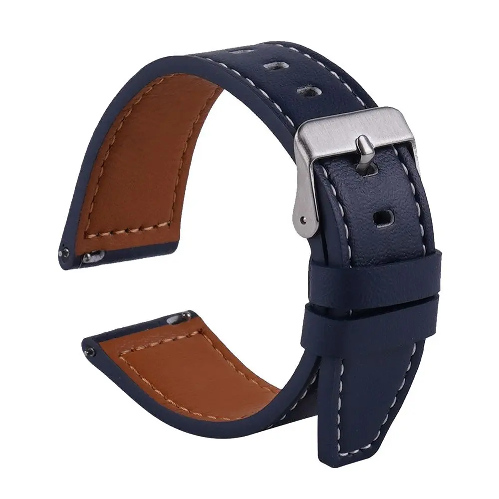 Ремінець Universal 20mm Samsung/Amazfit/Huawei Dark Brown (35680_3577562) - фото 2