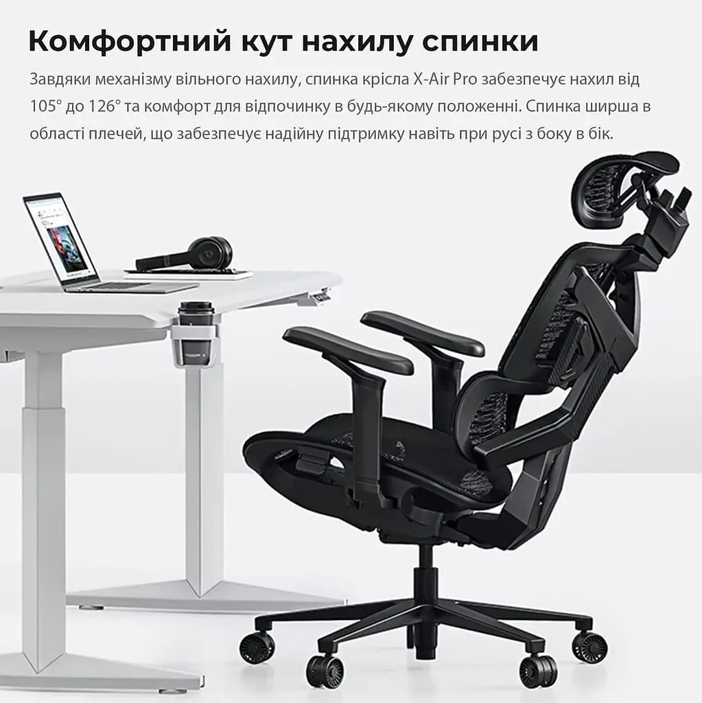 Ігрове крісло Anda Seat X-Air Pro Size XL Mesh Gray Twilight (AD-WY-01-GGSP-G01) - фото 10