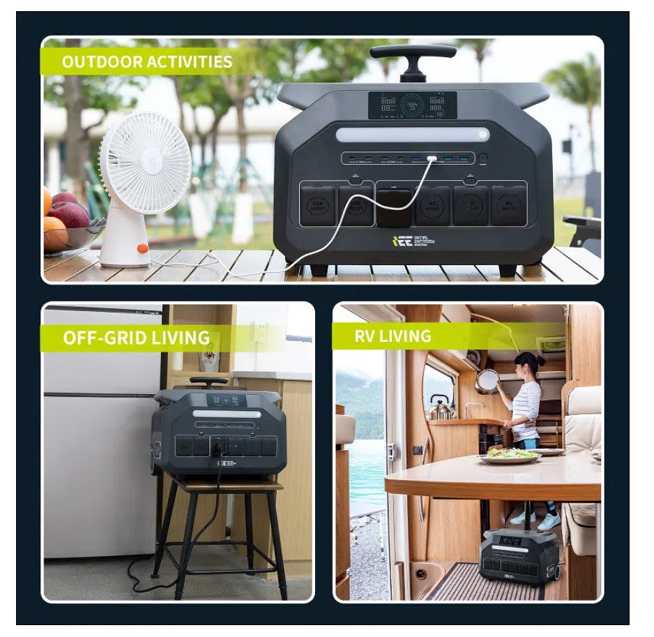 Портативна зарядна станція IEETek P-3200 3200 W 2048Wh LiFePO4, UPS, Wi-Fi, MPPT 1000W max - фото 10