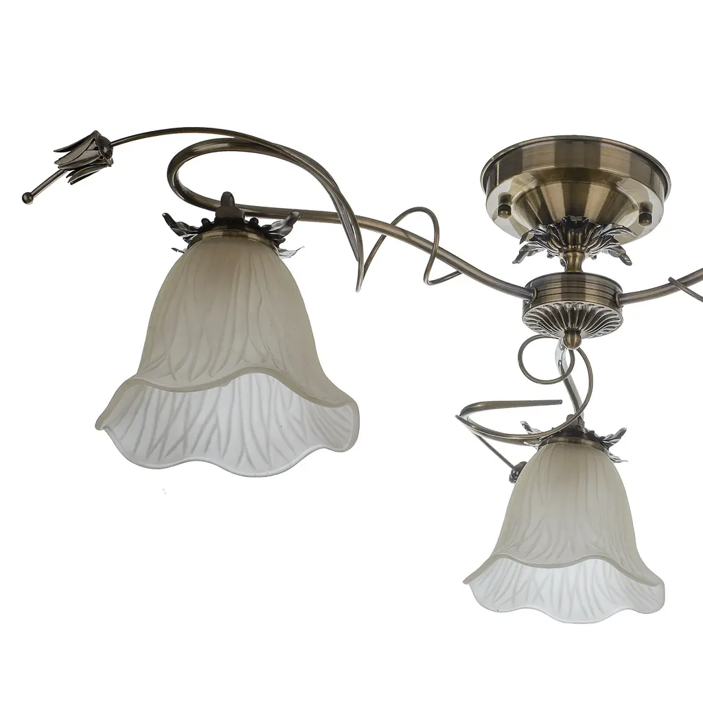 Люстра потолочная Brille флористика E27 60W BZ (BKL-066C/3) - фото 3