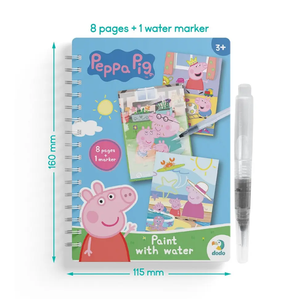 Дитяча водна розмальовка "Pig" DoDo Toys 200645, 8 сторінок - фото 4